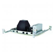  NL-408AT/1EL - 4" Square Non-IC AT Low Voltage Housing, New Construction, Elect. Transformer, Max 50W