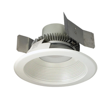  NLCBC2-55235WW/10EM - 5" Cobalt Click Round Retrofit Baffle, 1000lm / 12W, 3500K, White Reflector / White Flange,