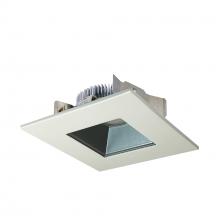  NLCBS-4568527PW - 4" Cobalt Shallow High Lumen LED Trim, Square/Square Regress, 850lm, 2700K, Pewter/White