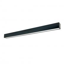  NLUD-8334B/EM - 8' L-Line LED Indirect/Direct Linear, 12304lm / Selectable CCT, Black Finish, with EM