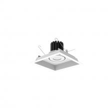  NMRT3-1RL440FWW - One-Head Flanged LED Multiple Lighting Trim, 3000lm per Head w/ Flood Optic, 4000K, Regressed White