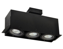  NMRTLG-13D6L1940B - LED Trimless 3-Head MLS Housing, 30W / 2100lm per Head, 4000K, 32-Degrees Flood, Black, 120-277V