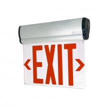  NX-810-LEDR2MA - Surface Adjustable LED Edge-Lit Exit Sign, AC Only, 6" Red Letters, Double Face / Mirrored