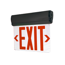  NX-811-LEDRMB - Surface Adjustable LED Edge-Lit Exit Sign, 2 Circuit, 6" Red Letters, Single Face / Mirrored