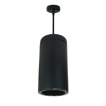  NYLS3-6P1L635NP01BBB - 6" Sapphire III Pendant Mount Black Cylinder, Black Reflector/Black Flange, 120V; Phase Dimming,