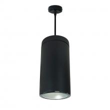  NYLS3-6P1L630SP01HBB - 6" Sapphire III Pendant Mount Black Cylinder, Haze Reflector/Black Flange, 120V; Phase Dimming,