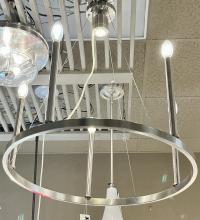  23440245-91 - Nickel Candle Chandelier