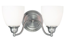  13672-91 - 2 Light Brushed Nickel Bath Light