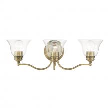  16933-01 - 3 Light Antique Brass Vanity Sconce