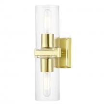  18032-12 - 2 Light Satin Brass Vanity Sconce