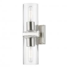  18032-91 - 2 Light Brushed Nickel Vanity Sconce