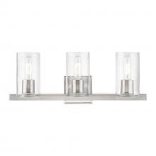  18033-91 - 3 Light Brushed Nickel Vanity Sconce