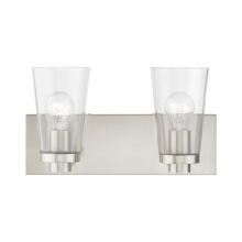  18182-91 - 2 Light Brushed Nickel Vanity Sconce