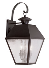  2168-07 - 3 Light Bronze Outdoor Wall Lantern