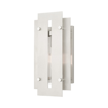  21772-91 - 1 Lt Brushed Nickel Outdoor Wall Lantern