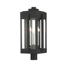  27717-04 - 3 Lt Black Outdoor Post Top Lantern