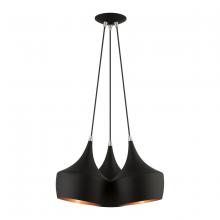  41083-04 - 3 Light Black Cluster Pendant