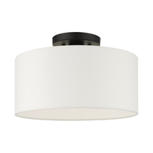  41097-04 - 1 Lt Black Semi Flush