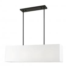  41155-04 - 4 Light Black Linear Chandelier