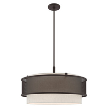  41206-07 - 5 Lt Bronze Pendant Chandelier