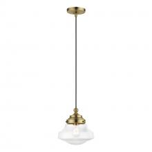  41293-01 - 1 Light Antique Brass Mini Pendant