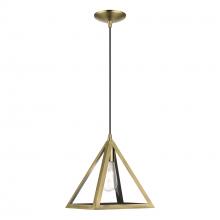  41329-01 - 1 Light Antique Brass Pendant