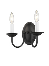  4152-04 - 2 Light Black Wall Sconce