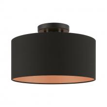  45613-04 - 1 Light Black Medium Semi-Flush