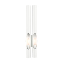  45912-69 - 2 Lt Shiny White ADA Double Sconce