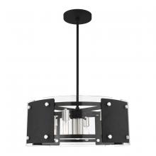  45995-04 - 7 Lt Black Pendant Chandelier