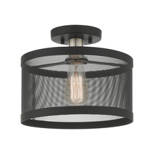  46216-04 - 1 Lt Black Semi Flush Mount