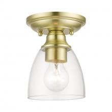  46331-12 - 1 Light Satin Brass Petite Semi-Flush