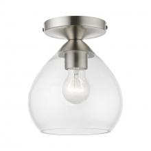  46500-91 - 1 Light Brushed Nickel Semi-Flush