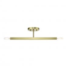  46842-01 - 2 Light Antique Brass Semi-Flush