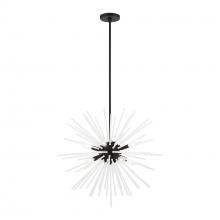  48826-04 - 8 Light Black Pendant Chandelier