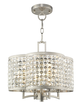  50574-91 - 4 Light BN Mini Chandelier/Ceiling Mount