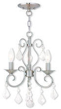  50763-91 - 3 Light BN Mini Chandelier/Ceiling Mount