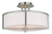  51074-91 - 3 Light Brushed Nickel Ceiling Mount