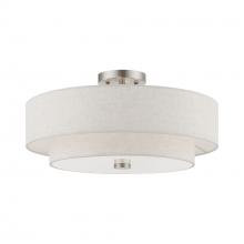  51085-91 - 4 Light Brushed Nickel Semi-Flush