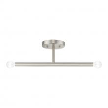  51179-91 - 2 Light Brushed Nickel Semi-Flush