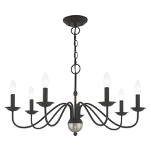  52167-04 - 7 Lt Black Chandelier