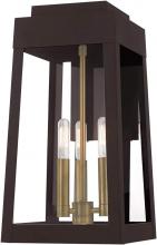  20855-07 - 3 Lt Bronze Outdoor Wall Lantern