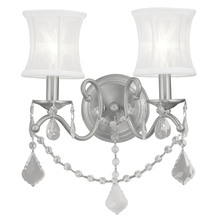  6302-91 - 2 Light Brushed Nickel Wall Sconce