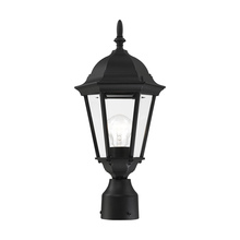  7558-14 - 1 Lt Textured Black Outdoor Post Top Lantern