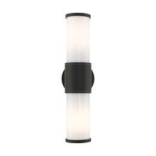  79322-14 - 2 Lt Textured Black Outdoor ADA Wall Lantern