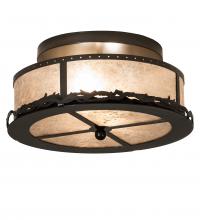  112999 - 16" Wide Rustic Prime Flushmount