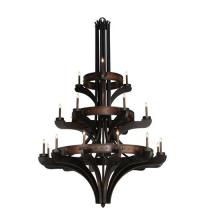  115048 - 62"W Castilla 21 LT Three Tier Chandelier