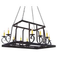  120272 - 55" Long Maura 10 Light Pot Rack