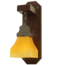  124482 - 5" Wide Bungalow Frosted Amber Wall Sconce