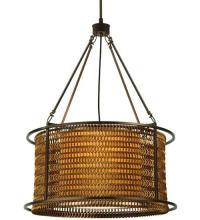  128777 - 24"W Maille Drum Pendant